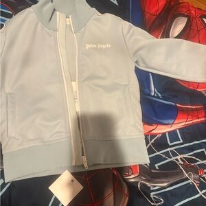 Palm Angels Light Blue Kids Puffer Jacket